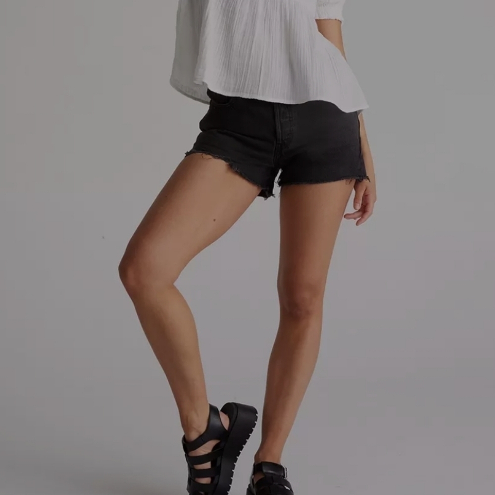 Levi's Black High Waist Women's Shorts